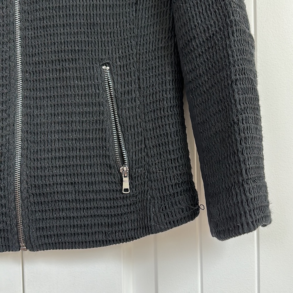 SOLD ⬇️ Joie Black Zip Up Moto Blazer Jacket - Picture 5 of 17